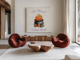 Phantoms of the Night II Color by Anne Tavoletti. Shown as extra-large giant wall art in a modern living room. Available as an archival giclee rolled canvas, fine art paper, or poster print. SKU 55954a.