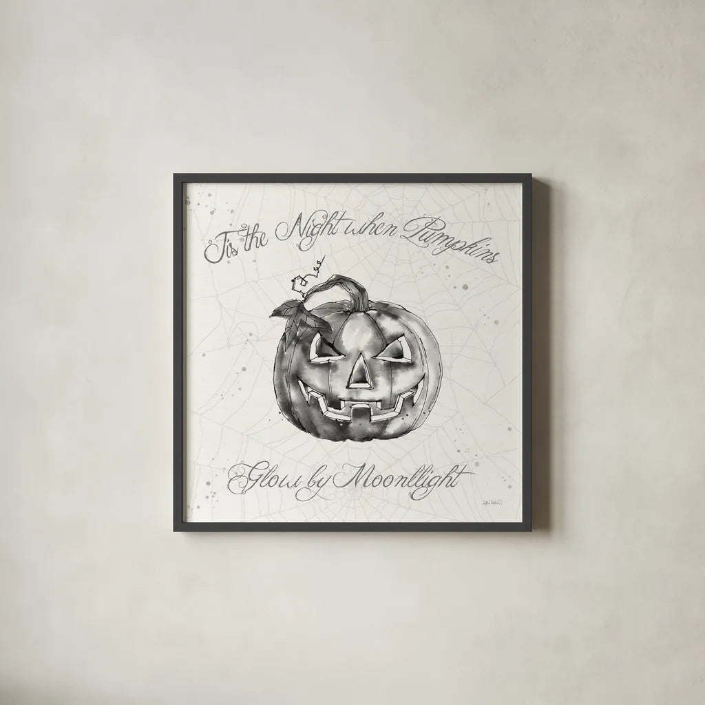 Phantoms of the Night III by Anne Tavoletti. Shown in a sleek black glass frame for a contemporary gallery look. Available as an archival giclee rolled canvas, fine art paper, or poster print. SKU 55946a.