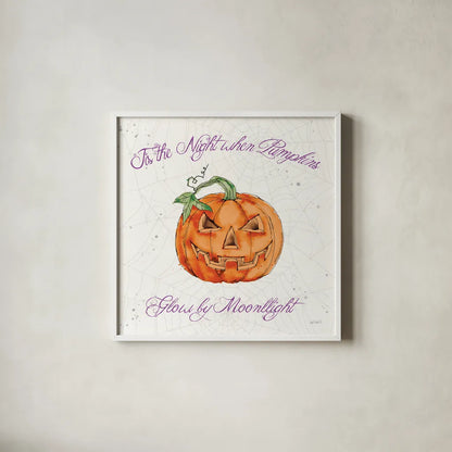 Phantoms of the Night III Color by Anne Tavoletti. Shown in a crisp white glass frame for a clean and minimalist style. Available as an archival giclee rolled canvas, fine art paper, or poster print. SKU 55955a.