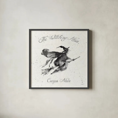 Phantoms of the Night IV by Anne Tavoletti. Shown in a sleek black glass frame for a contemporary gallery look. Available as an archival giclee rolled canvas, fine art paper, or poster print. SKU 55947a.