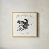 Phantoms of the Night IV by Anne Tavoletti. Shown in a natural wood glass frame for a timeless modern aesthetic. Available as an archival giclee rolled canvas, fine art paper, or poster print. SKU 55947a.