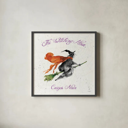 Phantoms of the Night IV Color by Anne Tavoletti. Shown in a sleek black glass frame for a contemporary gallery look. Available as an archival giclee rolled canvas, fine art paper, or poster print. SKU 55956a.