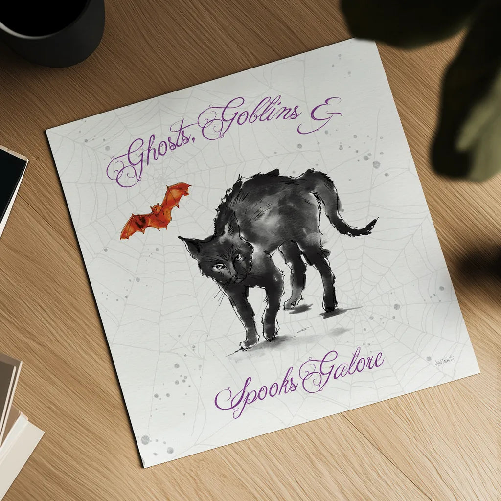 Phantoms of the Night IX Color by Anne Tavoletti. Shown as a detailed flat fine art print, highlighting archival giclee quality. Available as an archival giclee rolled canvas, fine art paper, or poster print. SKU 55961a.