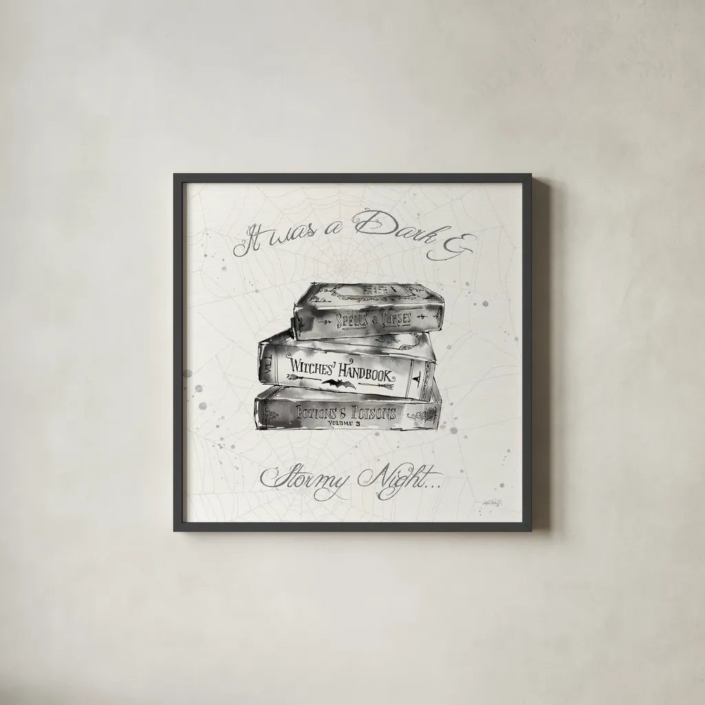 Phantoms of the Night VI by Anne Tavoletti. Shown in a sleek black glass frame for a contemporary gallery look. Available as an archival giclee rolled canvas, fine art paper, or poster print. SKU 55949a.