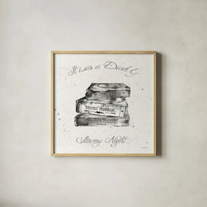 Phantoms of the Night VI by Anne Tavoletti. Shown in a natural wood glass frame for a timeless modern aesthetic. Available as an archival giclee rolled canvas, fine art paper, or poster print. SKU 55949a.