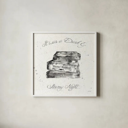 Phantoms of the Night VI by Anne Tavoletti. Shown in a crisp white glass frame for a clean and minimalist style. Available as an archival giclee rolled canvas, fine art paper, or poster print. SKU 55949a.