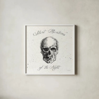 Phantoms of the Night VII by Anne Tavoletti. Shown in a crisp white glass frame for a clean and minimalist style. Available as an archival giclee rolled canvas, fine art paper, or poster print. SKU 55950a.