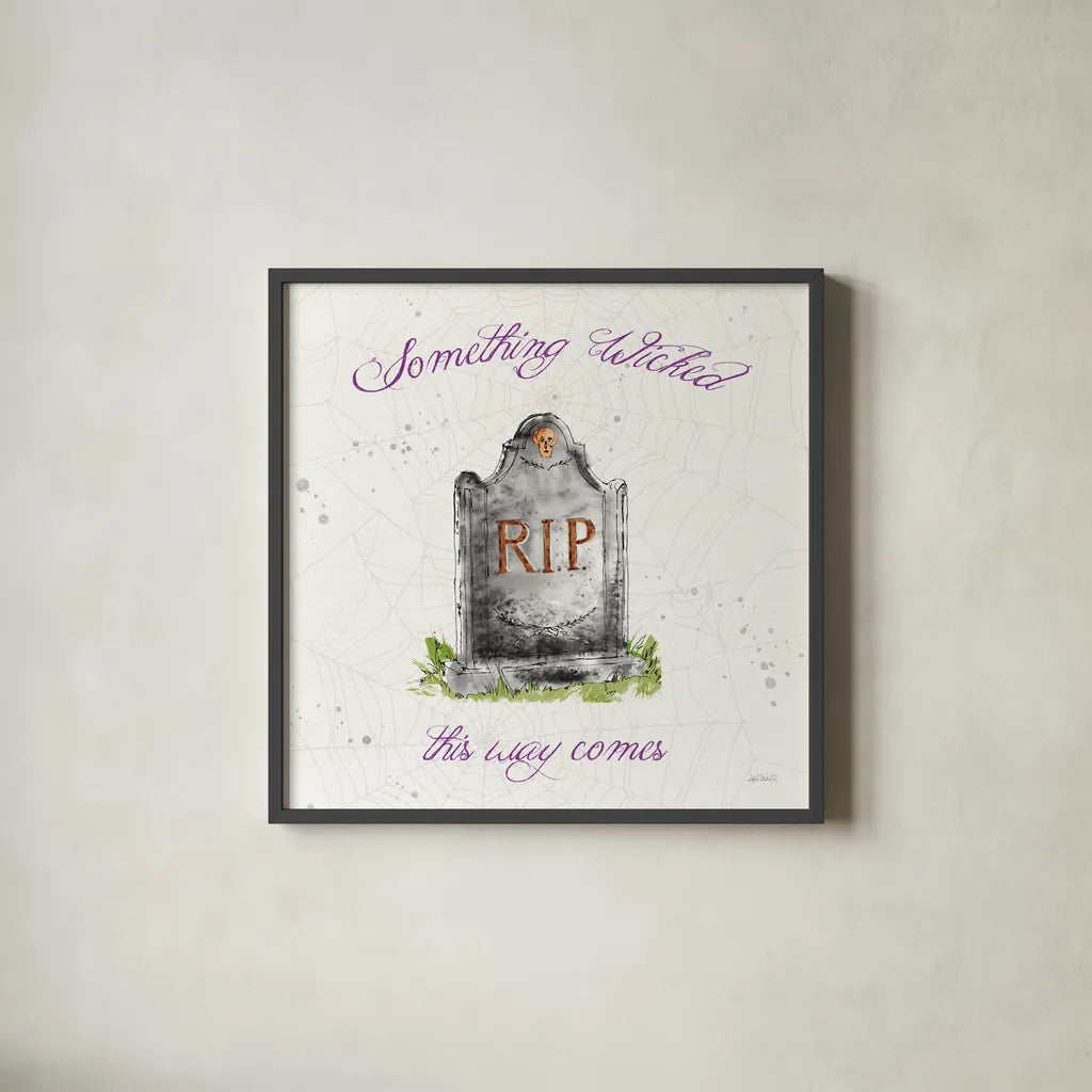 Phantoms of the Night VIII Color by Anne Tavoletti. Shown in a sleek black glass frame for a contemporary gallery look. Available as an archival giclee rolled canvas, fine art paper, or poster print. SKU 55960a.