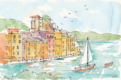 Portofino II by Anne Tavoletti. SKU 29051i. Archival Giclee Fine art print for wall decor.