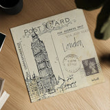 Postcard Sketches II by Anne Tavoletti. Shown as a detailed flat fine art print, highlighting archival giclee quality. Available as an archival giclee rolled canvas, fine art paper, or poster print. SKU 15854a.