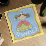 Princess by Anne Tavoletti. Shown as a detailed flat fine art print, highlighting archival giclee quality. Available as an archival giclee rolled canvas, fine art paper, or poster print. SKU 10603a.