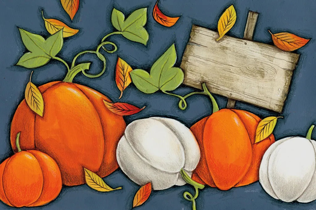 Pumpkin Patch by Anne Tavoletti. SKU 26710i. Archival Giclee Fine art print for wall decor.
