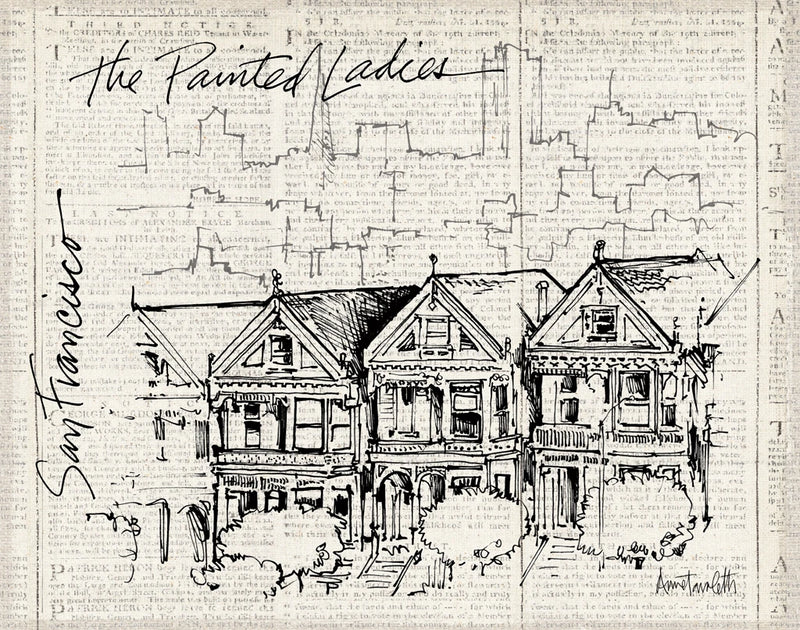 San Francisco Sketches I by Anne Tavoletti