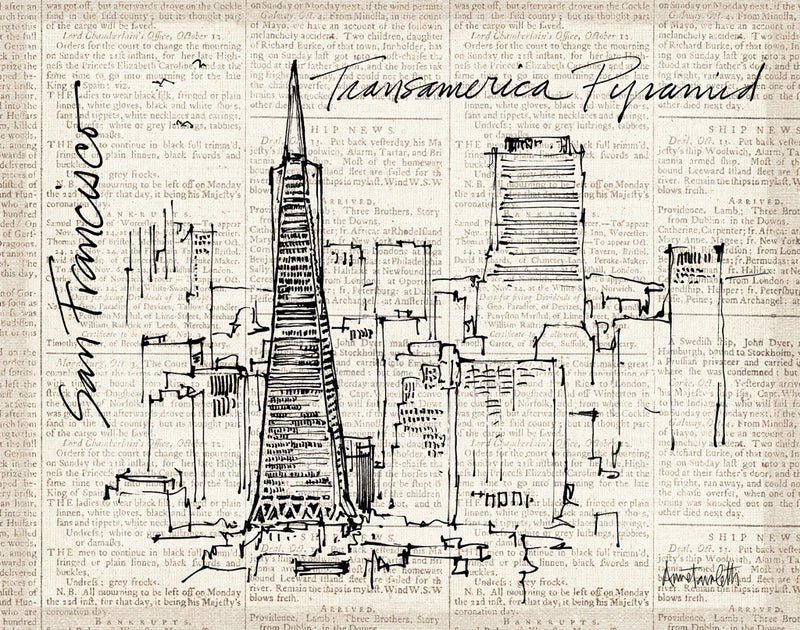 San Francisco Sketches VI by Anne Tavoletti