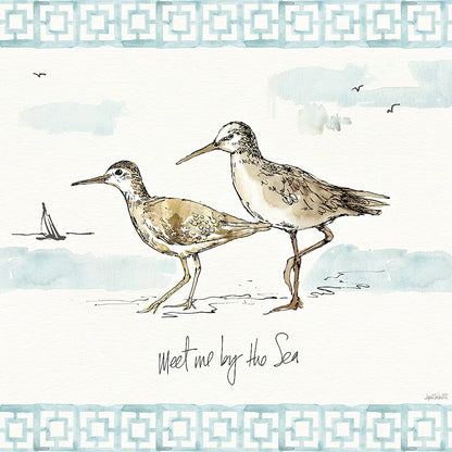 Sandpiper Sea IV by Anne Tavoletti. SKU 21884a. Archival Giclee Fine art print for wall decor.