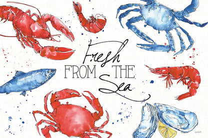 Seafood Shanty I by Anne Tavoletti. SKU 40389i. Archival Giclee Fine art print for wall decor.