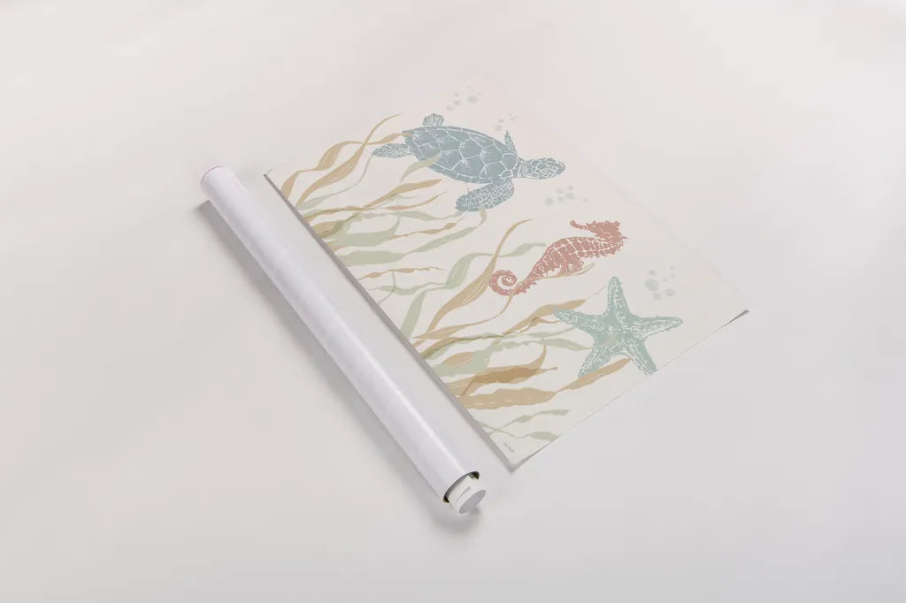 Seaside Style I by Anne Tavoletti. shown as a rolled paper print. Available as archival giclee rolled canvas, fine art paper, or poster print. SKU 80251i.