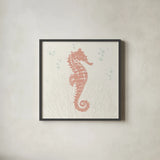Seaside Style II by Anne Tavoletti. Shown in a sleek black glass frame for a contemporary gallery look. Available as an archival giclee rolled canvas, fine art paper, or poster print. SKU 80252a.