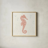 Seaside Style II by Anne Tavoletti. Shown in a natural wood glass frame for a timeless modern aesthetic. Available as an archival giclee rolled canvas, fine art paper, or poster print. SKU 80252a.