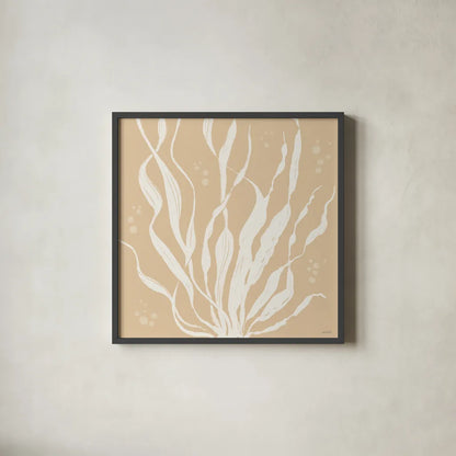 Seaside Style IV by Anne Tavoletti. Shown in a sleek black glass frame for a contemporary gallery look. Available as an archival giclee rolled canvas, fine art paper, or poster print. SKU 80254a.