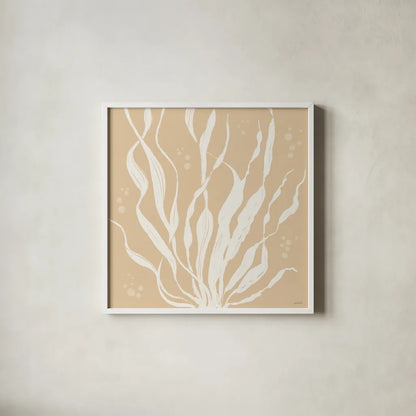 Seaside Style IV by Anne Tavoletti. Shown in a crisp white glass frame for a clean and minimalist style. Available as an archival giclee rolled canvas, fine art paper, or poster print. SKU 80254a.