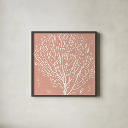 Seaside Style V by Anne Tavoletti. Shown in a sleek black glass frame for a contemporary gallery look. Available as an archival giclee rolled canvas, fine art paper, or poster print. SKU 80255a.