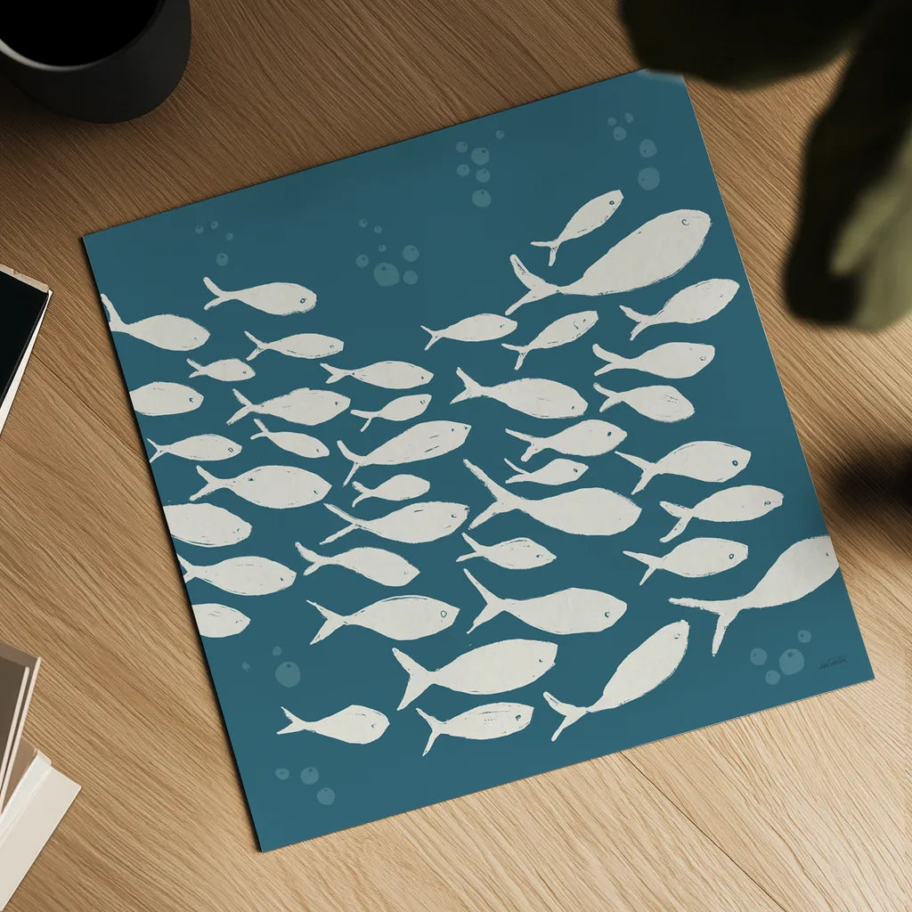 Seaside Style VI v2 by Anne Tavoletti. Shown as a detailed flat fine art print, highlighting archival giclee quality. Available as an archival giclee rolled canvas, fine art paper, or poster print. SKU 81080a.