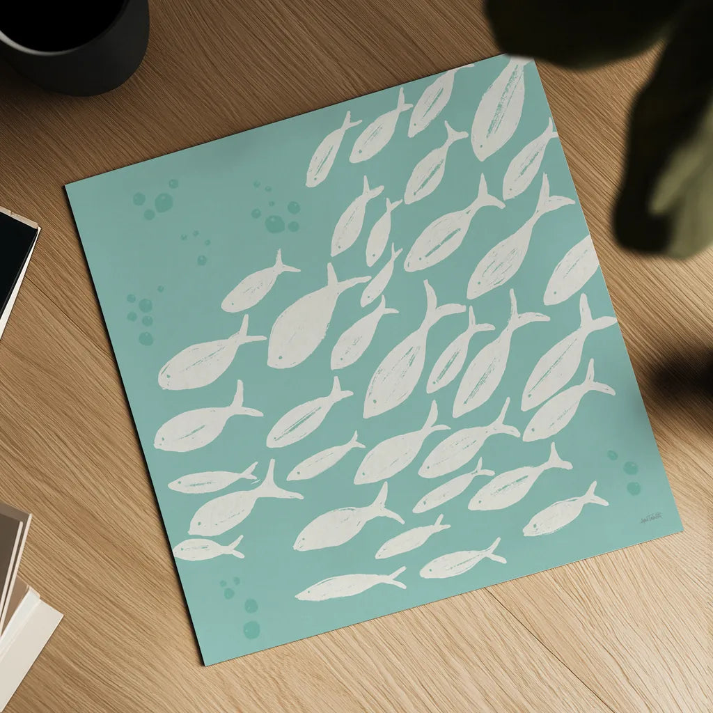 Seaside Style VII v2 by Anne Tavoletti. Shown as a detailed flat fine art print, highlighting archival giclee quality. Available as an archival giclee rolled canvas, fine art paper, or poster print. SKU 81081a.