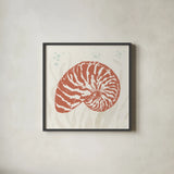 Seaside Style X by Anne Tavoletti. Shown in a sleek black glass frame for a contemporary gallery look. Available as an archival giclee rolled canvas, fine art paper, or poster print. SKU 80260a.