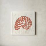 Seaside Style X by Anne Tavoletti. Shown in a crisp white glass frame for a clean and minimalist style. Available as an archival giclee rolled canvas, fine art paper, or poster print. SKU 80260a.