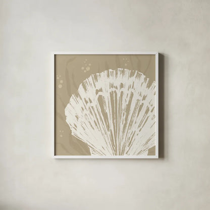 Seaside Style XV by Anne Tavoletti. Shown in a crisp white glass frame for a clean and minimalist style. Available as an archival giclee rolled canvas, fine art paper, or poster print. SKU 80265a.