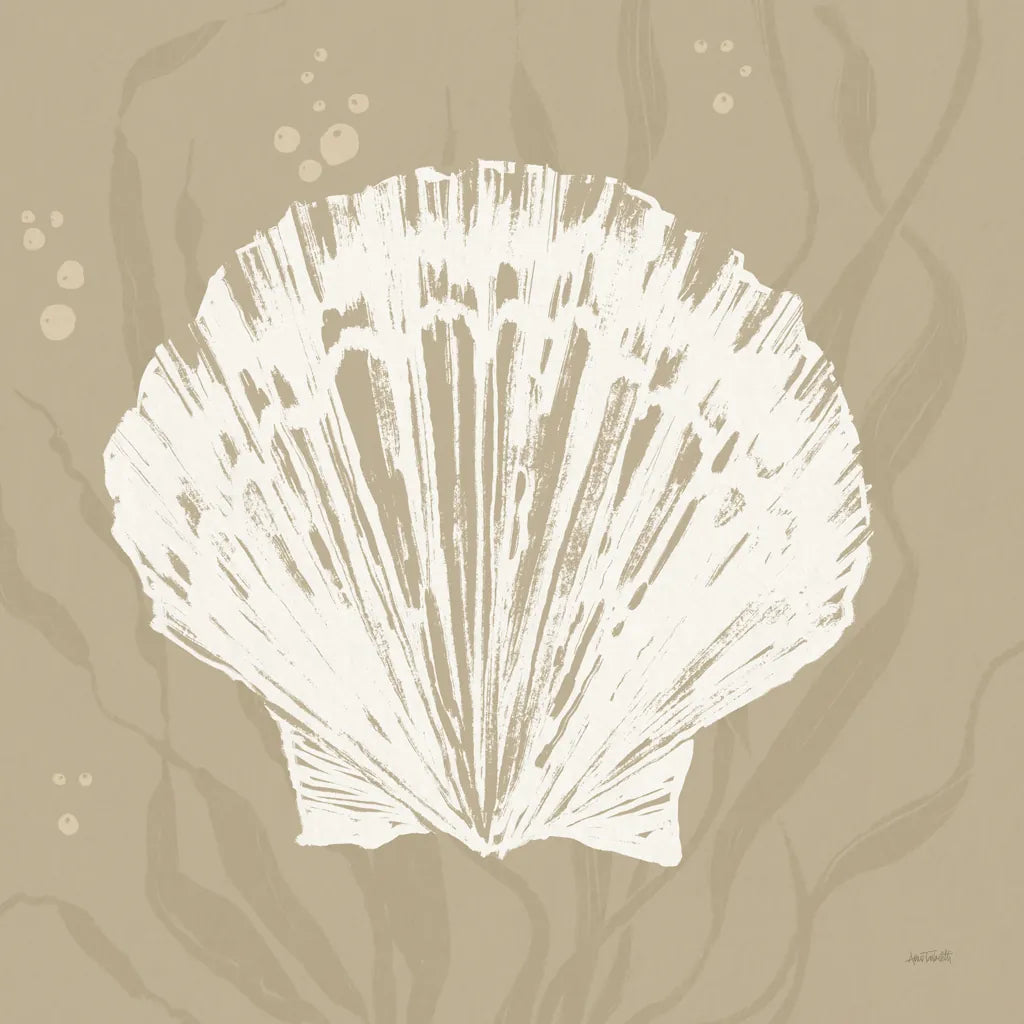 Seaside Style XV Shell by Anne Tavoletti. SKU 81065a. Archival Giclee Fine art print for wall decor.