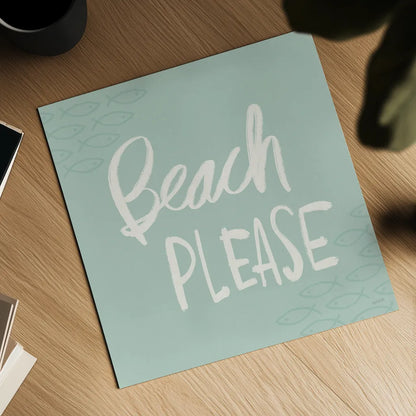 Seaside Style XVI by Anne Tavoletti. Shown as a detailed flat fine art print, highlighting archival giclee quality. Available as an archival giclee rolled canvas, fine art paper, or poster print. SKU 80266a.