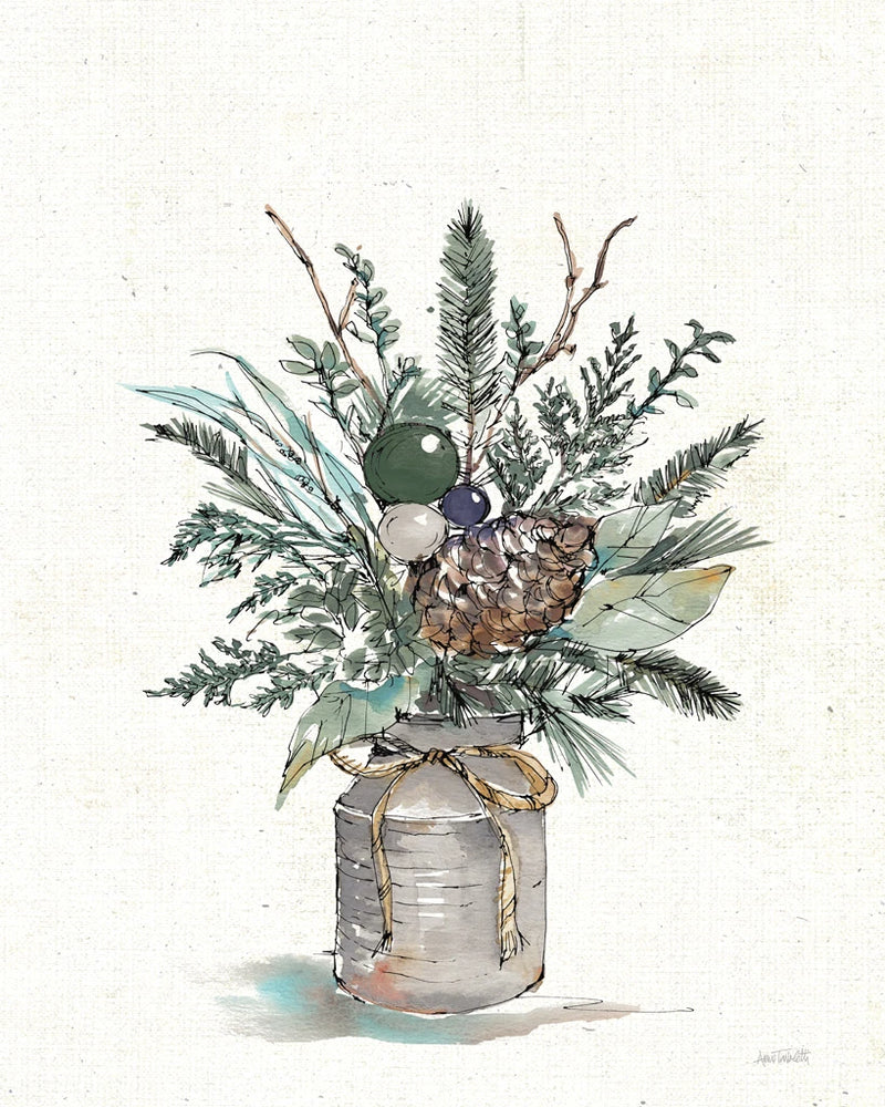 Seasonal Charm Greenery I by Anne Tavoletti