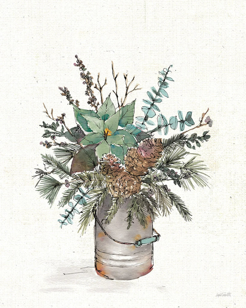 Seasonal Charm Greenery II by Anne Tavoletti
