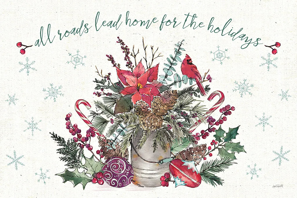 Seasonal Charm I by Anne Tavoletti. SKU 36857i. Archival Giclee Fine art print for wall decor.