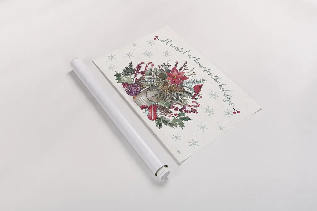 Seasonal Charm I by Anne Tavoletti. shown as a rolled paper print. Available as archival giclee rolled canvas, fine art paper, or poster print. SKU 36857i.