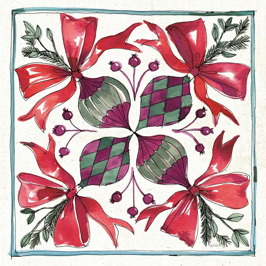 Seasonal Charm IX by Anne Tavoletti. SKU 36865a. Archival Giclee Fine art print for wall decor.