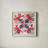 Seasonal Charm IX by Anne Tavoletti. Shown in a natural wood glass frame for a timeless modern aesthetic. Available as an archival giclee rolled canvas, fine art paper, or poster print. SKU 36865a.