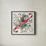 Seasonal Charm VI by Anne Tavoletti. Shown in a sleek black glass frame for a contemporary gallery look. Available as an archival giclee rolled canvas, fine art paper, or poster print. SKU 36862a.