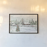 Seasonal Charm X by Anne Tavoletti. shown as a paper print in a black flame. Available as a archival giclee rolled canvas, fine art paper, or poster print. SKU 36866i.