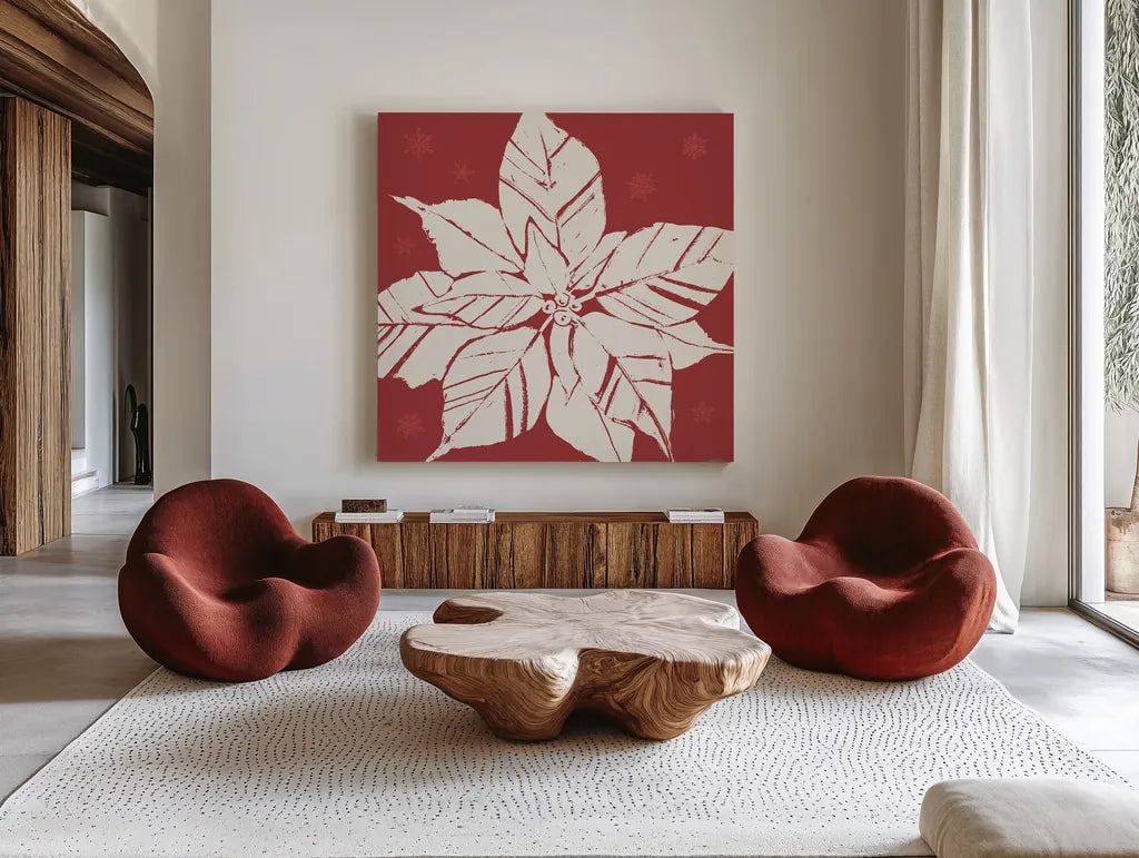 Seasonal Shades XIII by Anne Tavoletti. Shown as extra-large giant wall art in a modern living room. Available as an archival giclee rolled canvas, fine art paper, or poster print. SKU 81771a.