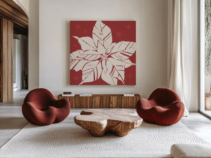Seasonal Shades XIII by Anne Tavoletti. Shown as extra-large giant wall art in a modern living room. Available as an archival giclee rolled canvas, fine art paper, or poster print. SKU 81771a.