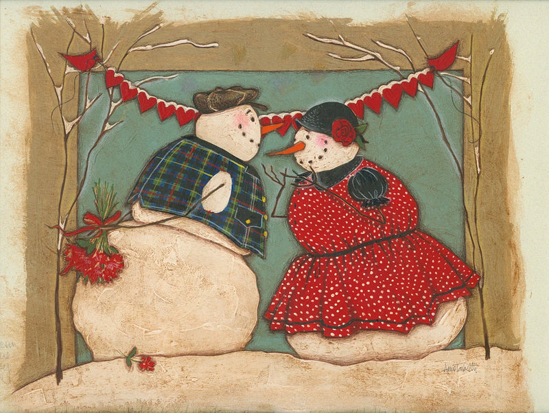 Seasonal Snowman II by Anne Tavoletti