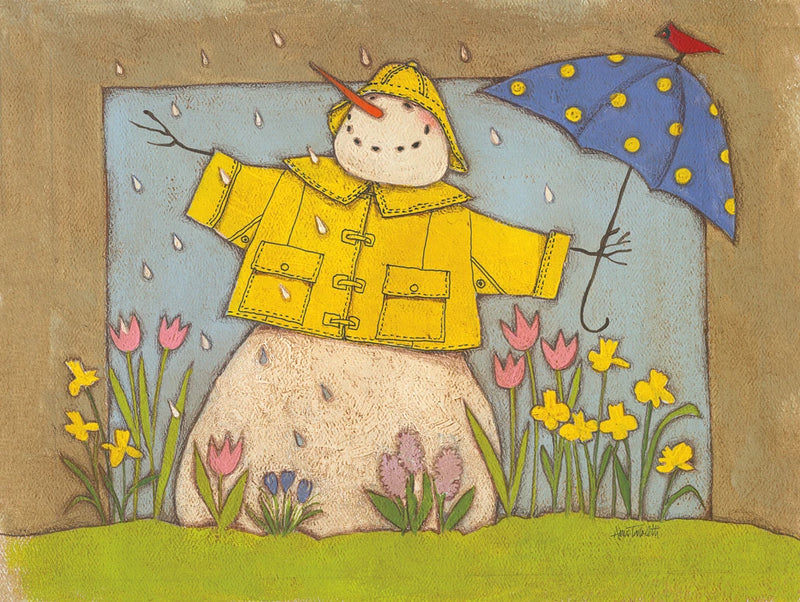 Seasonal Snowman IV by Anne Tavoletti