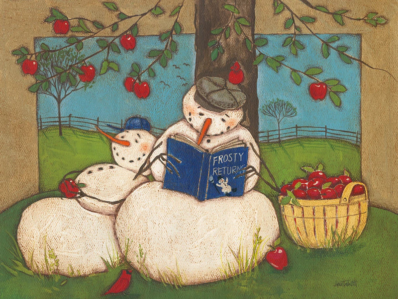 Seasonal Snowman IX by Anne Tavoletti