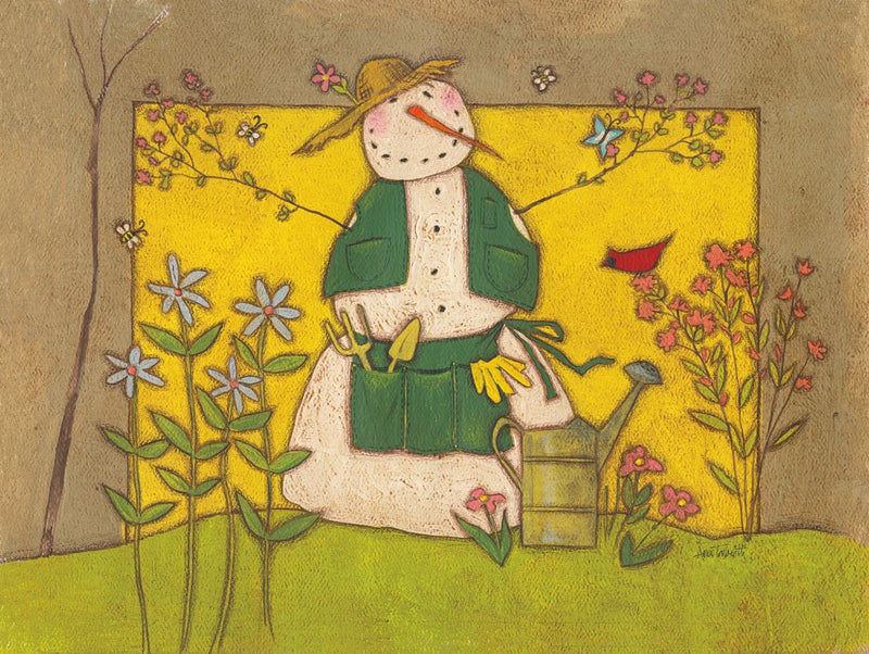 Seasonal Snowman V by Anne Tavoletti