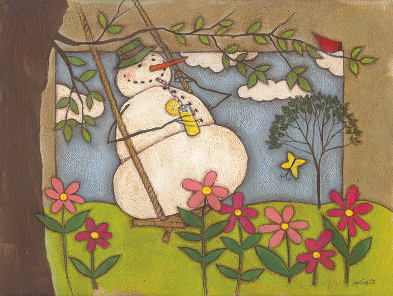 Seasonal Snowman VI by Anne Tavoletti