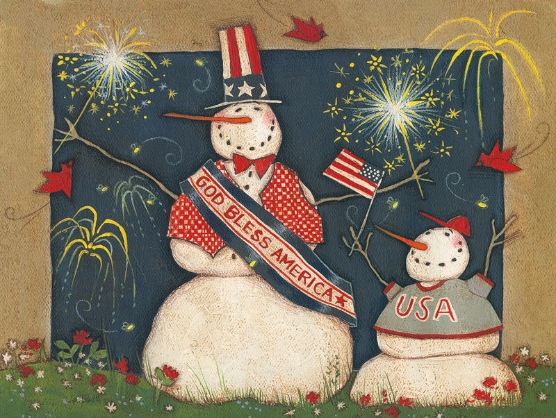 Seasonal Snowman VII by Anne Tavoletti