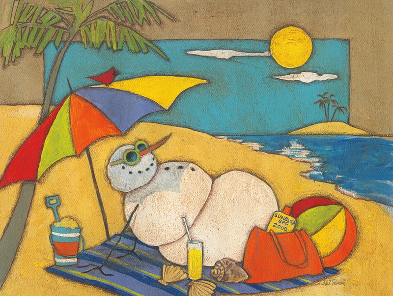 Seasonal Snowman VIII by Anne Tavoletti